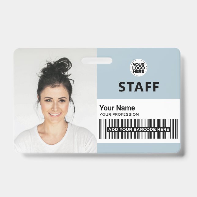 Badge Photo d'identité professionnelle pour employés ble (Avant)