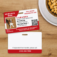 Photo d'identité QR Code du chien d'assistance Rou