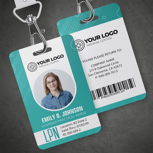Badge Photo du LPN de l'infirmière pratique autorisée (Créateur téléchargé)