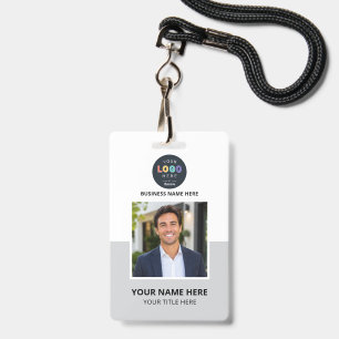 Badge Photo et logo d'entreprise