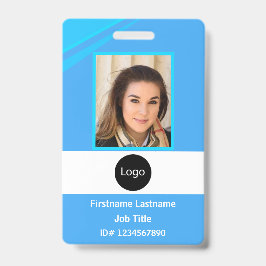 Badge photo, logo, code à barres