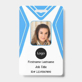 Badge photo, logo, code à barres