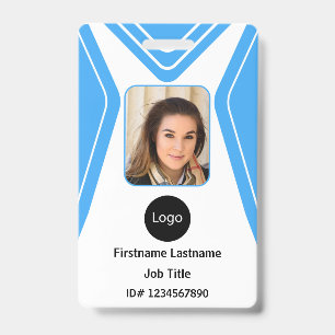 Badge Photo, Logo, Code-barres de l'employé de la sociét