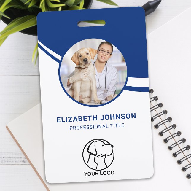 Badge Photo personnalisée Code-barres des employés Nom d (Créateur téléchargé)