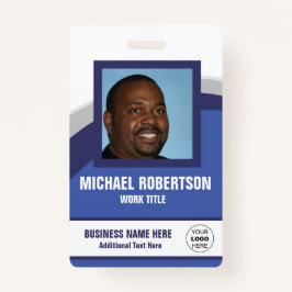 Badge photo personnalisée de l'employé