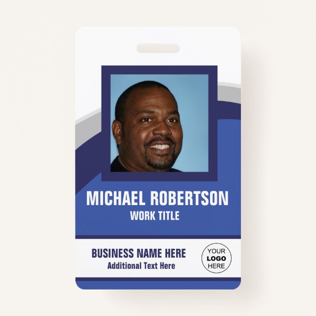 Badge photo personnalisée de l'employé (Devant)