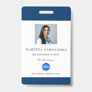 Badge Photo personnalisée de l'employé de l'hôpital médi