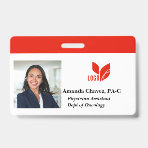 Badge Photo personnalisée d'employé de l'entreprise avec
