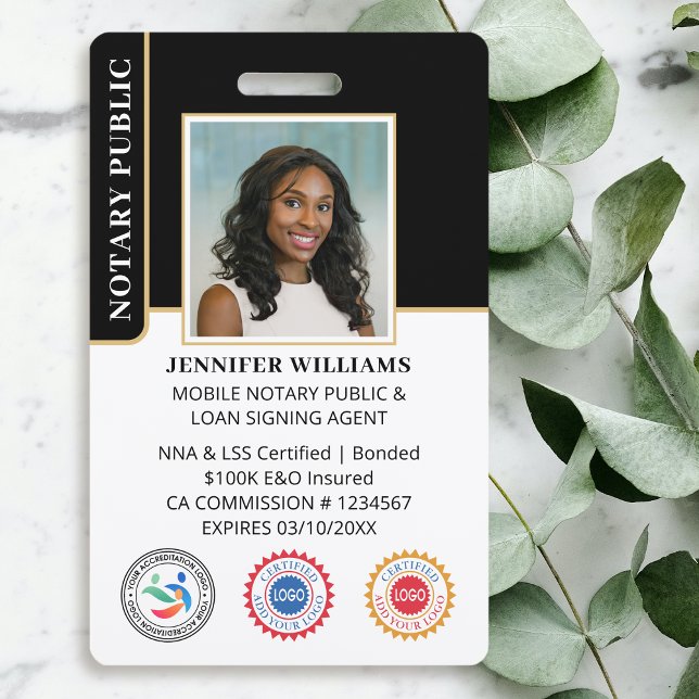 Badge Photo publique de portable Code QR Noir (Créateur téléchargé)