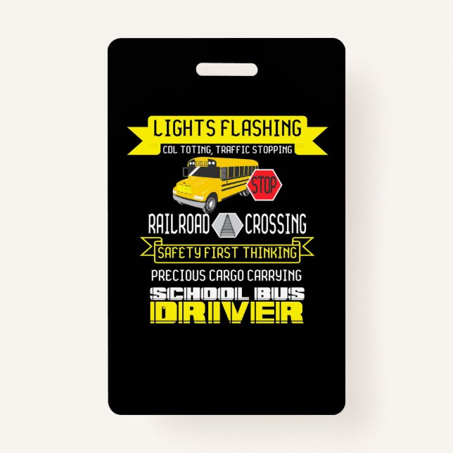 Badge Pilote de bus fier (Devant)