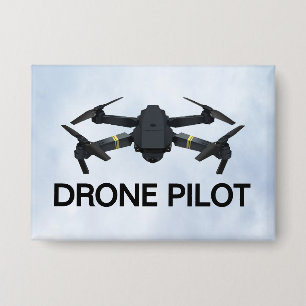 Badge Pilote de drone Bouton