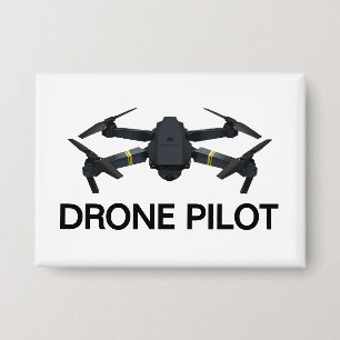 Badge Pilote de drone Bouton