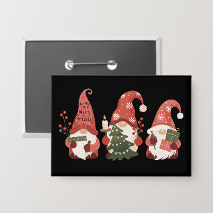 Badge Plaid lutins de Noël Santa drôle Joyeux Noël