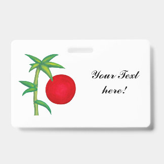 Badge Plante japonais sunrise asiatique Spirit Pencil C