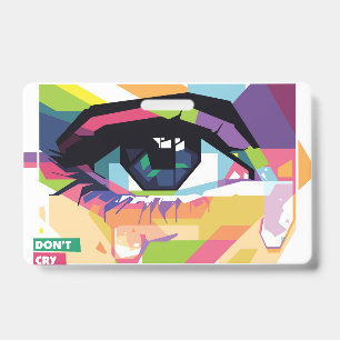 Badge Pleurer les yeux pop
