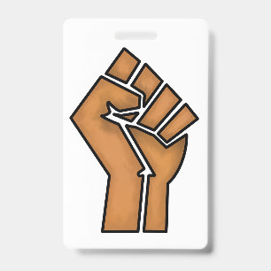 Badge poing de fierté noire unité histoire unité Africai