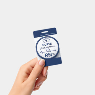 Badge Porte-badge personnalisé Stéthoscope RN Nu perso