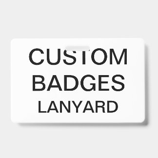Badge Porte-badge personnalisé sur cordon