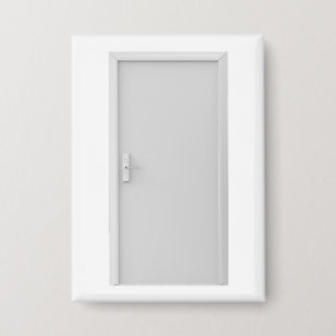 Badge Porte blanche avec serrure de porte intelligente