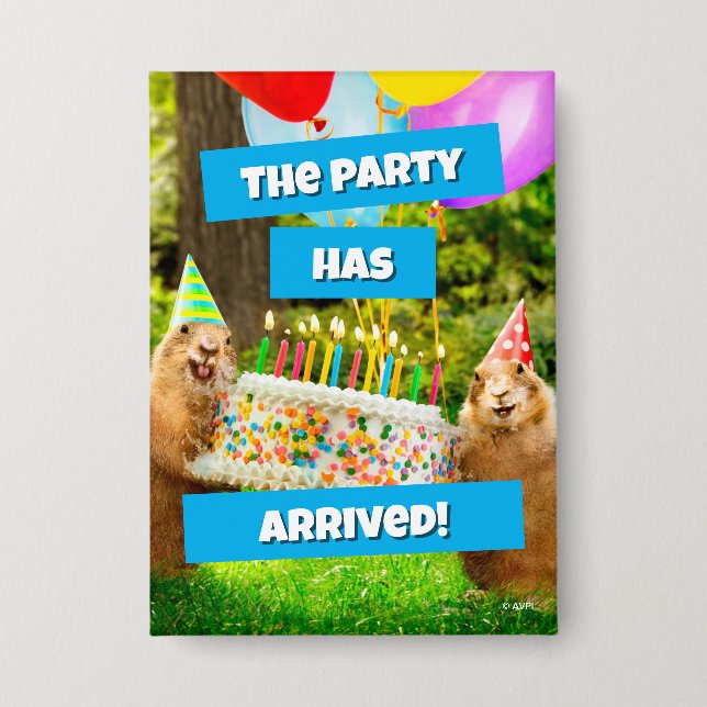 Badge Prairie Dog Birthday Party (Recto)