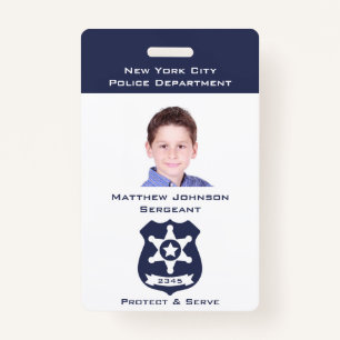Badge Prétendre un insigne de police pour les enfants av