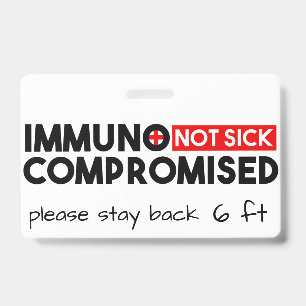 Badge Prise de conscience des personnes immunodéprimées