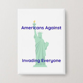 Badge Pro Peace Statue of Liberty