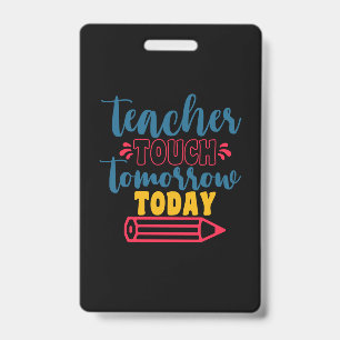 Badge Professeur Cadeaux Contact enseignant demain auj