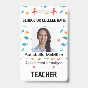 Badge Professeur d'aventure dinosaure