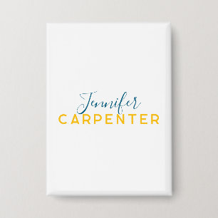 Badge Professionnel élégant moderne minimaliste uni