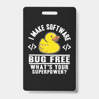 Badge Programmer rendre le logiciel sans bogue