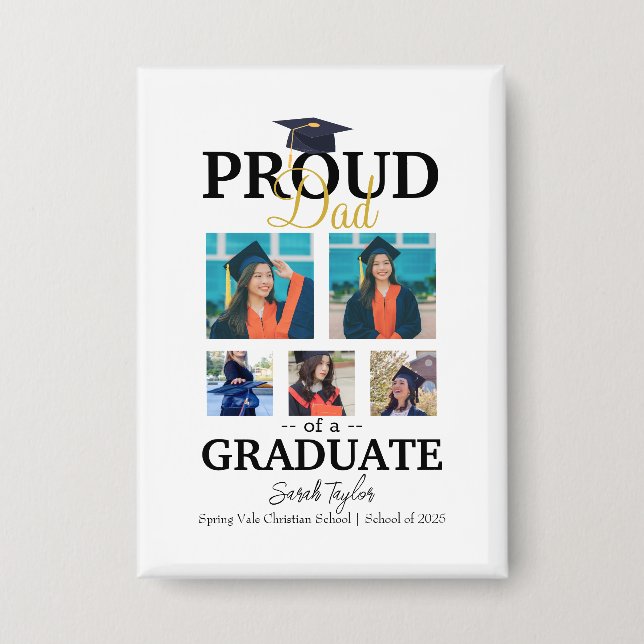 Badge Proud dad of graduate 2025 (Recto)