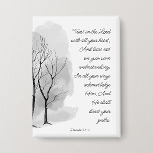 Badge Proverbes 3:5-6 Ayez confiance dans le Seigneur
