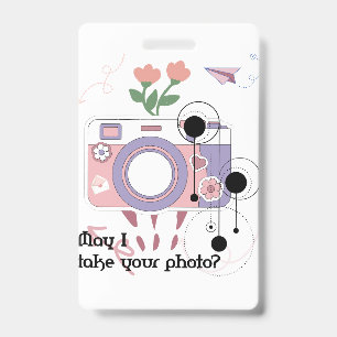 Badge Puis-je prendre votre photo?