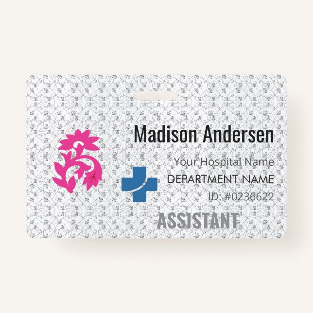 Badge PVC de l'employé - Personnalisé.Event.Durabl (Devant)