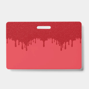 Badge PVC en vrac goutte à goutte rouge tomate – P