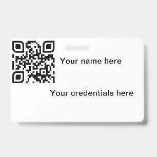 Badge Qr