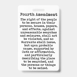 Badge Quatrième amendement - Constitution des États-Unis