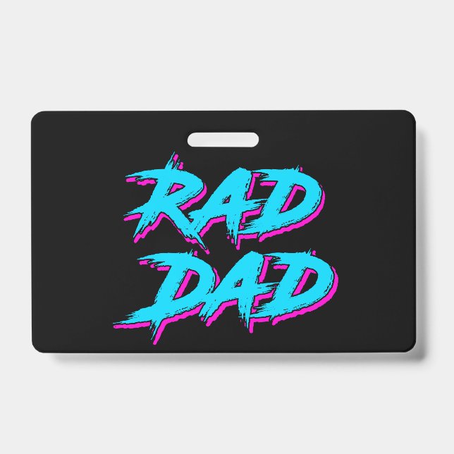Badge Rad Papa Retro 80's (Avant)