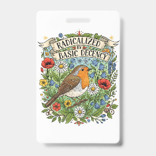 Badge Radicalisé par l'Esthétique de l'Art de la Décence
