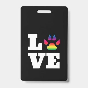 Badge Rainbow paw