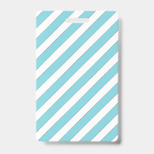 Badge Rayures diagonales bleu clair