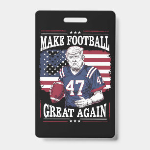 Badge Refaire le Football Grand à Nouveau Drapeau USA Vi
