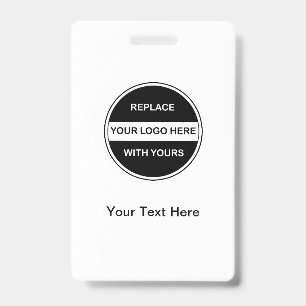 Badge Remplacer par votre logo ID de l'entreprise