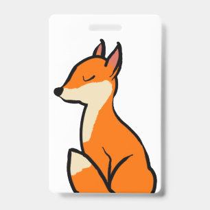 Badge Renard personnalisable