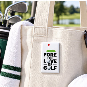 Badge Retraite Golf avec drapeau de golf Ballons de golf