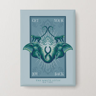 Badge Retrouvez votre joie - Le Lotus Blanc