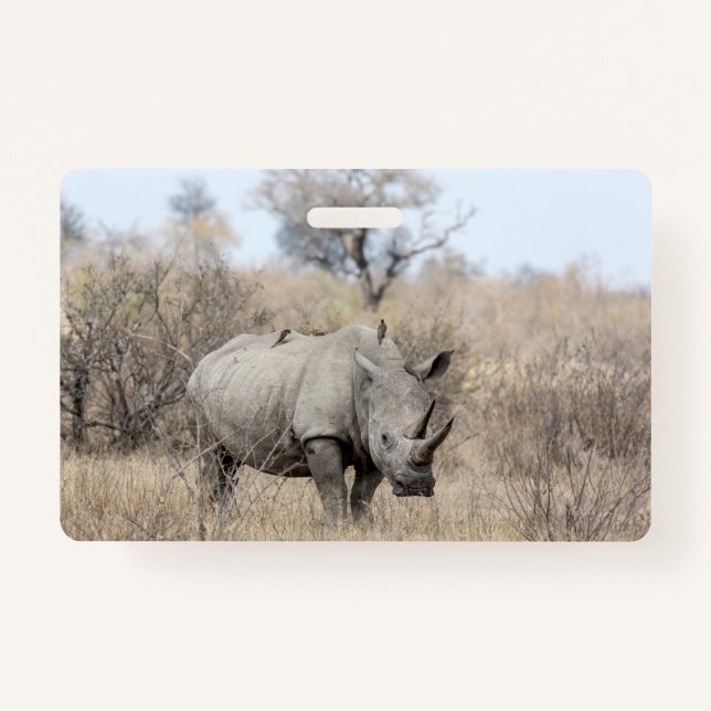 Badge Rhino blanc (Devant)