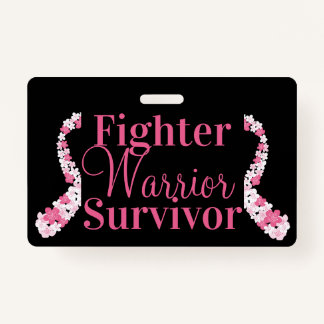Badge Ribbon pour cancer du sein rose infirmière personn