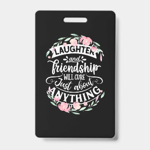 Badge Rire Et Amitié